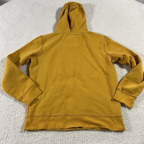Aeropostale Hoodie Mens Medium Yellow Pullover Graphic Logo New York City - Picture 9 of 9